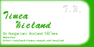 timea wieland business card